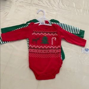 3 Onesie Christmas Set